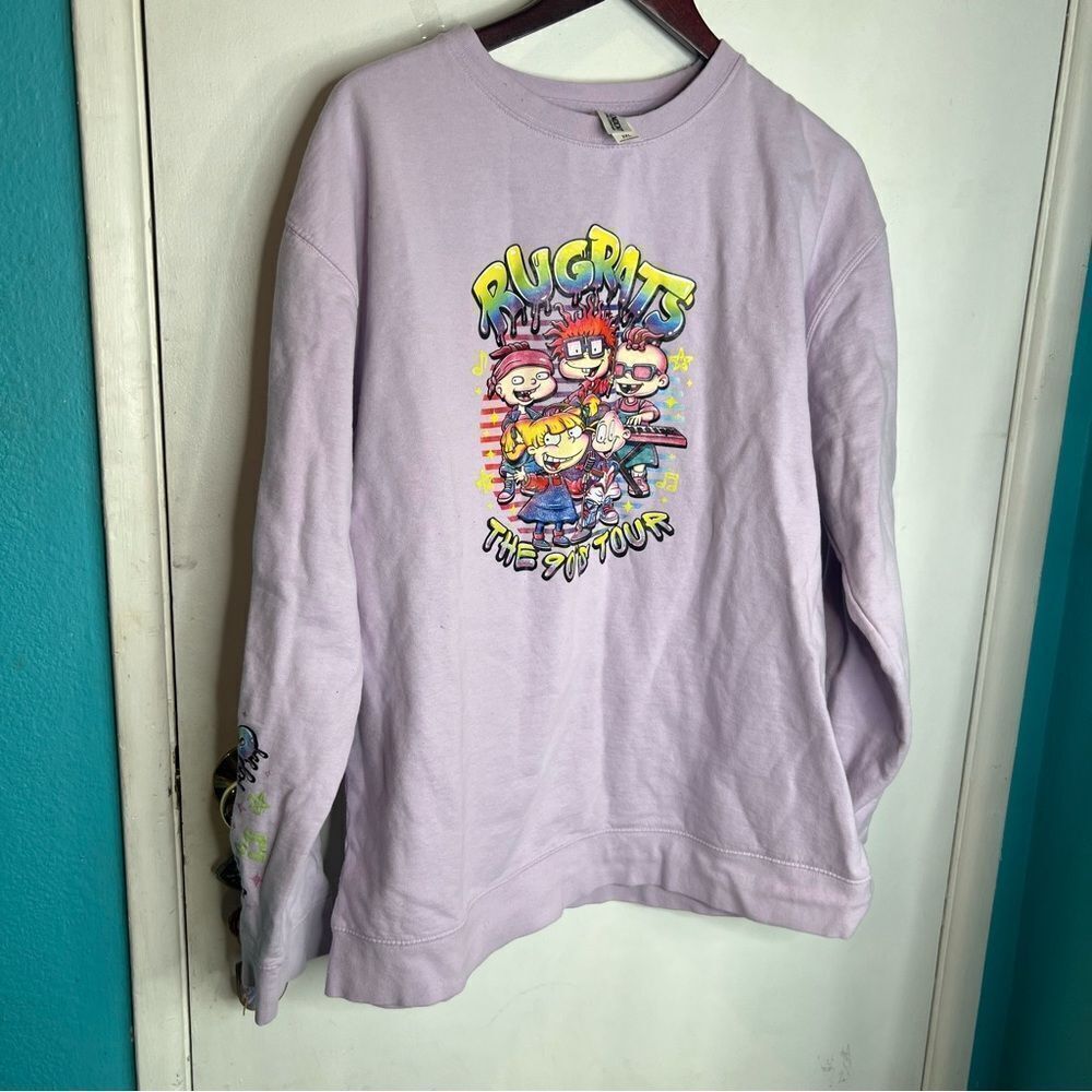 Independent trading company Rugrats graphic plus size sweatshirt crew neck